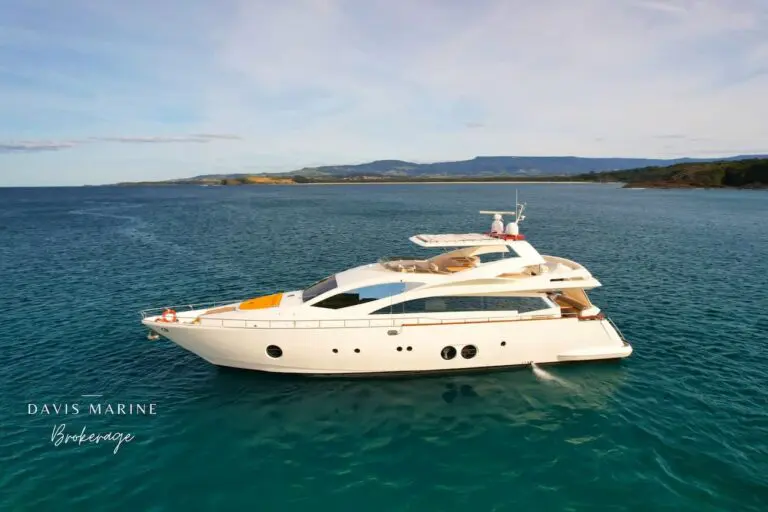 2008 Aicon 85 Flybridge sold by Davis Marine Brokerage