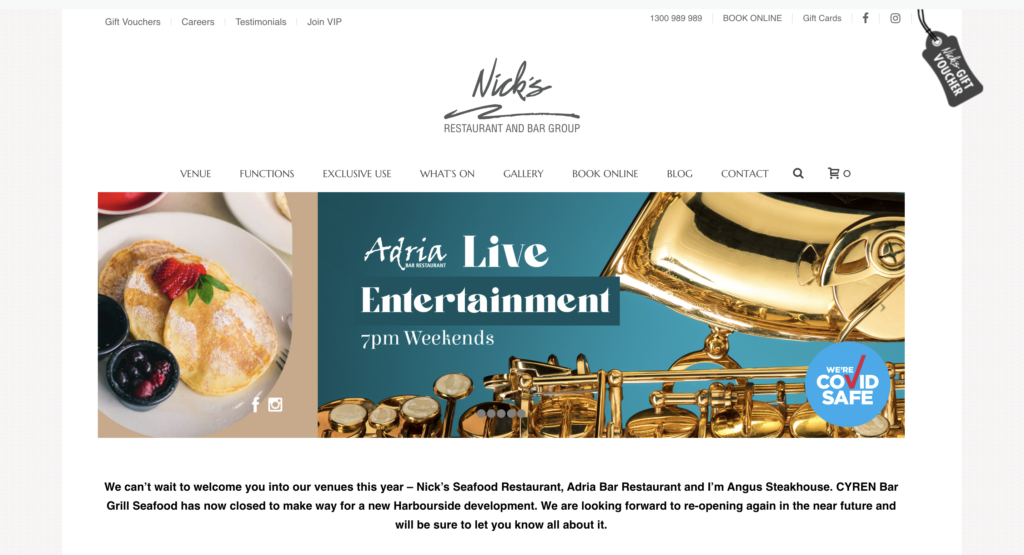 Nick's Restaurant & Bar Group 1