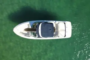 Sea Ray 270 SLX on her Balmoral swing mooring