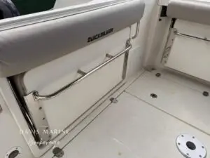 Cabin and wheelhouse interior of the Arvor 675 Sportsfish