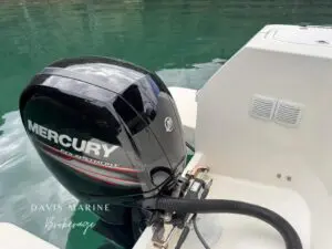 Mercury 150hp outboard on the Arvor 675 Sportsfish