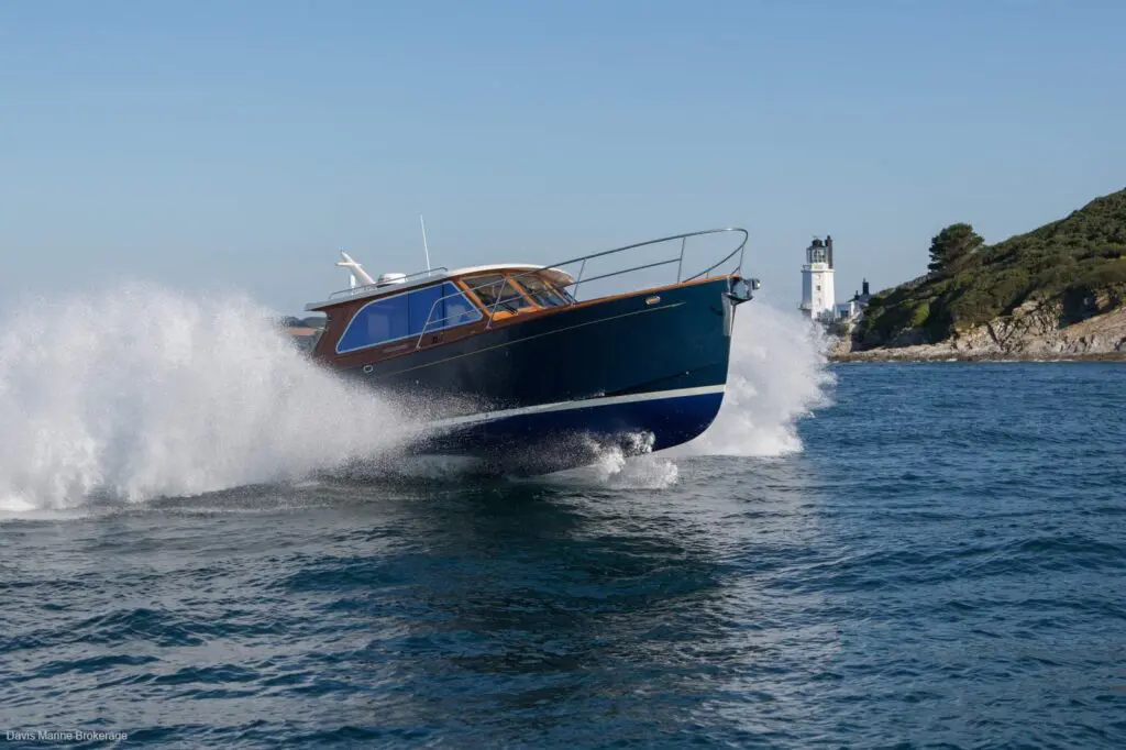 2019 Duchy 35 Orinoco motor launch on Sydney Harbour