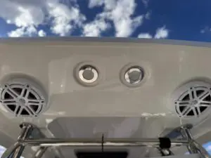 T-top lighting and speakers on the Mar.Co 35 R-Evolution