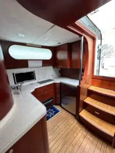 Saloon and companionway of the Chris-Craft Roamer 43 Heritage Edition
