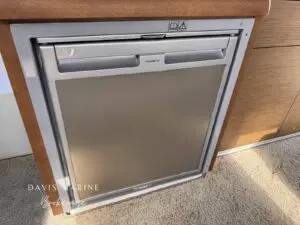 2020 Jeanneau Merry Fisher 895 galley fridge