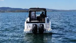 2020 Jeanneau Merry Fisher 895 stern view at rest