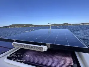 2020 Jeanneau Merry Fisher 895 solar panels on the hardtop