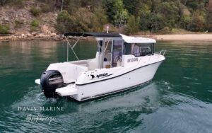 Arvor 675 Sportsfish stern quarter view from the starboard side