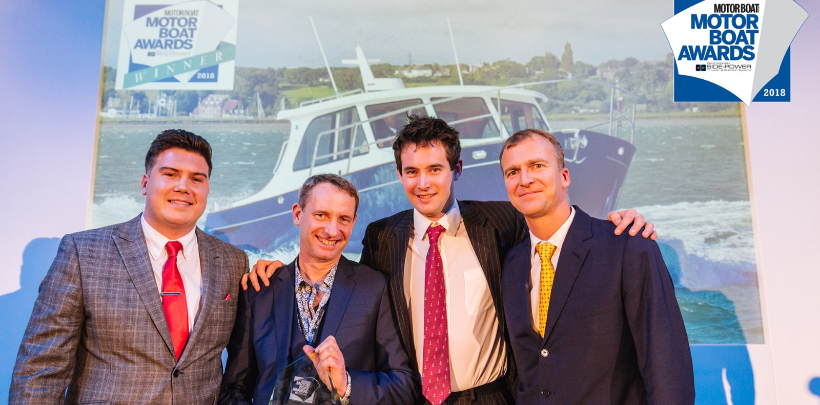 Cockwells' Duchy 35 named winner of the Wheelhouse and Cockpit Cruisers category at the 2018 Motor Boat Awards in London